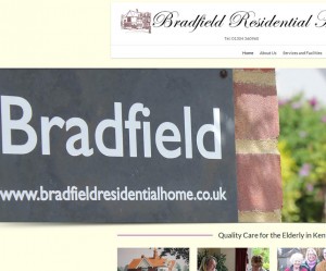 Bradfield Residential Care Home, Deal, Kent website design clients