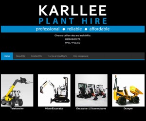 website design case study plant hire