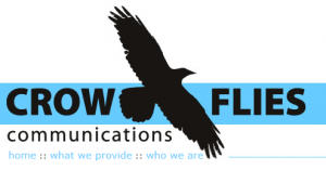 crow flies marketing website and logo design