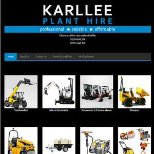 website design for plant hire company