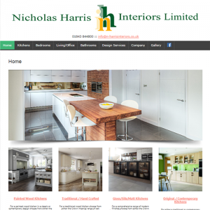 website design sample kitchen designers