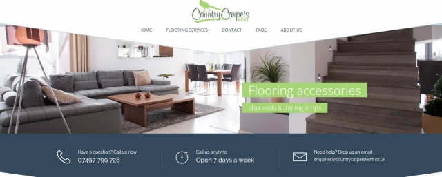 county carpets website design