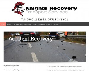 Knights Recovery wordpress website design