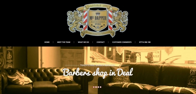 Mr Dapper barbers new website