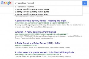 google boolean search result