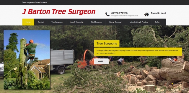 new website design for canterbury tree surgeon