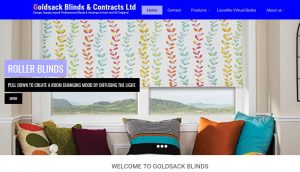 goldsack blinds redesign website
