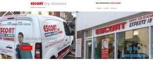 escort dry cleaners in sussex website re-design