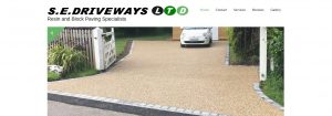 sedriveways website design header