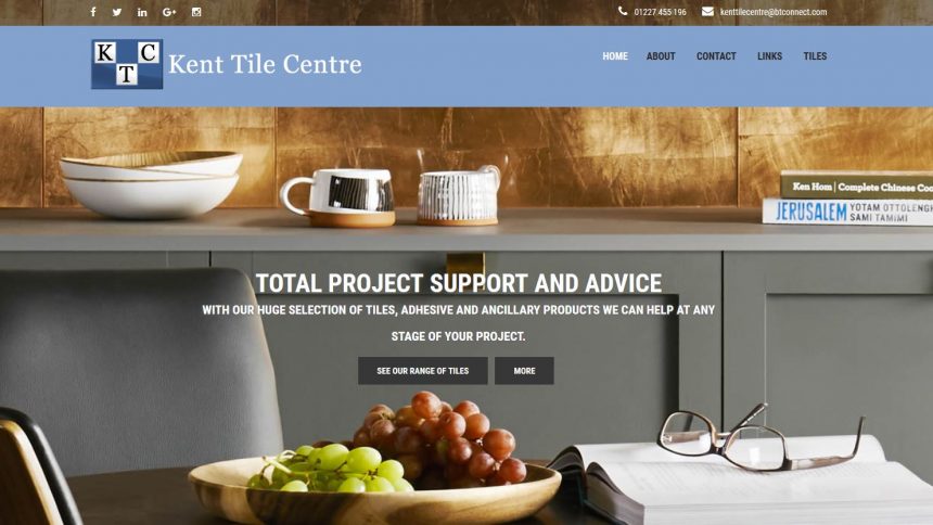 Kent tile centre website design