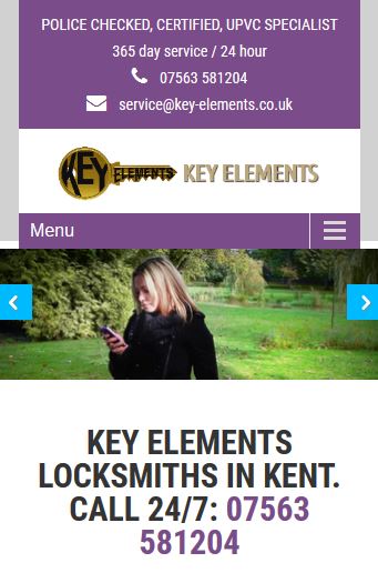 key element locksmith mobile friendly website design