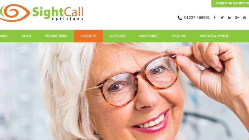 sightcall opticians web design training