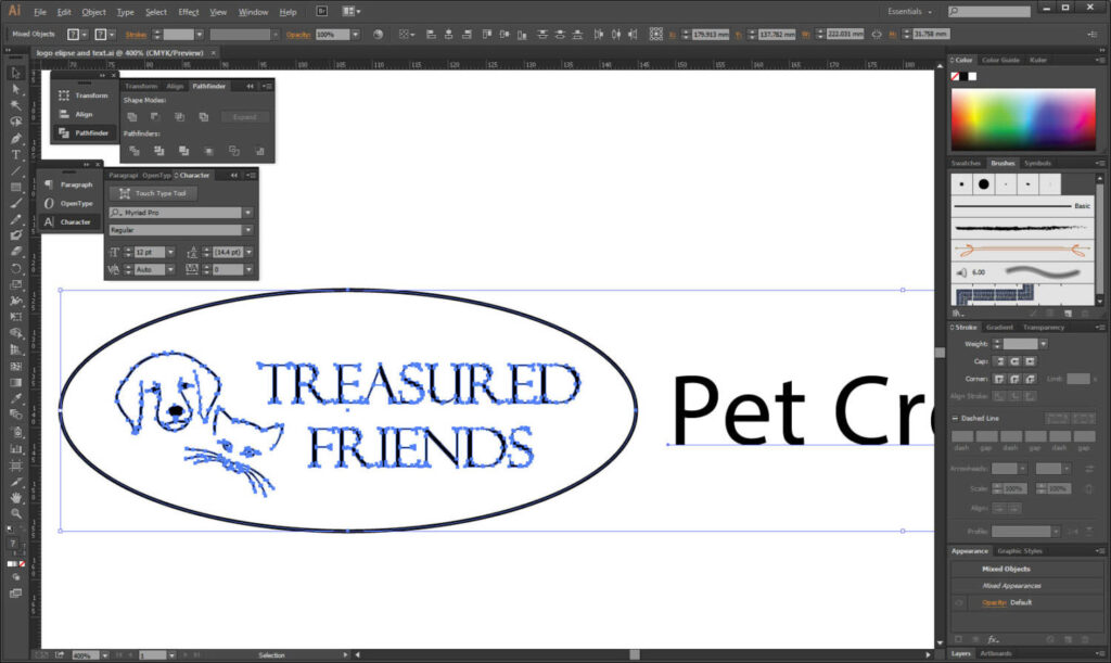 treasured friends logo design
