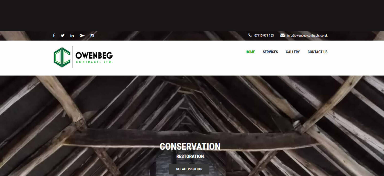 owenbeg construction in dover web design