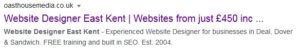 holistic website design search on google in kent