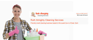 ruth almighty cleaners web design