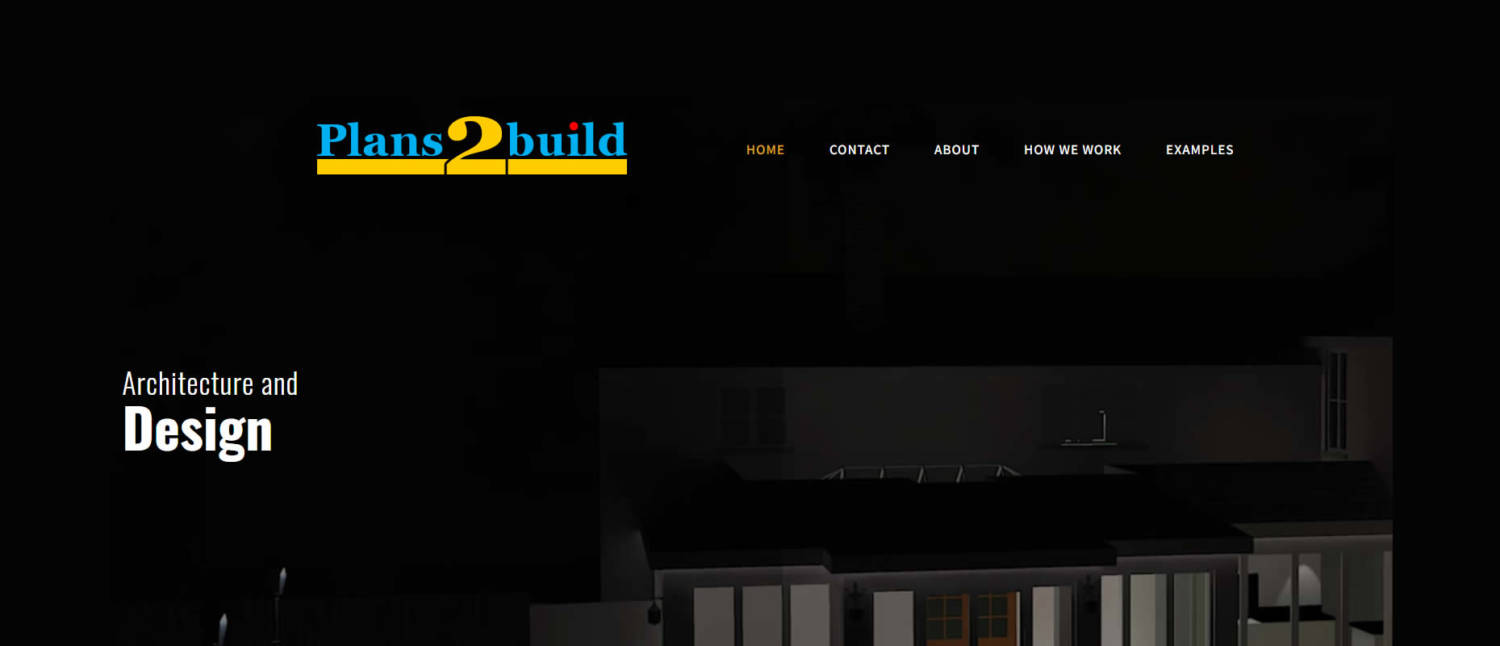 plans2build wordpress web re-design in kent