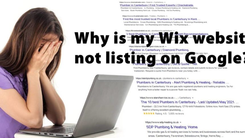 wix websites not listing on google