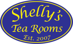 logo design for shellys tea rooms in canterbury