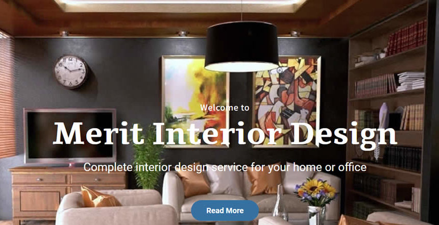 merit interior design new wordpress web design in deal kent