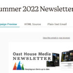 web design newsletter header