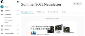 web design newsletter header