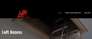 lofty ladders new website design