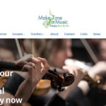 make time for music website design