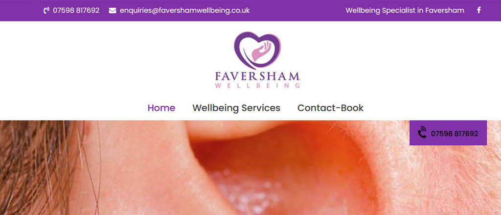 faversham welbeing new wordpress website