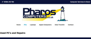Pharos Computers new website design