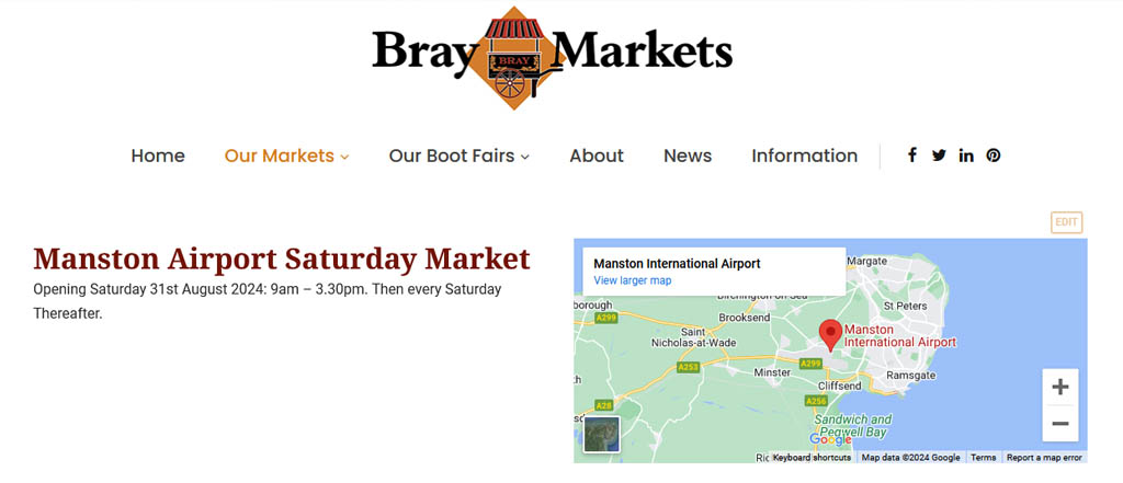 Bay markets opening in Manston and Ramsgate