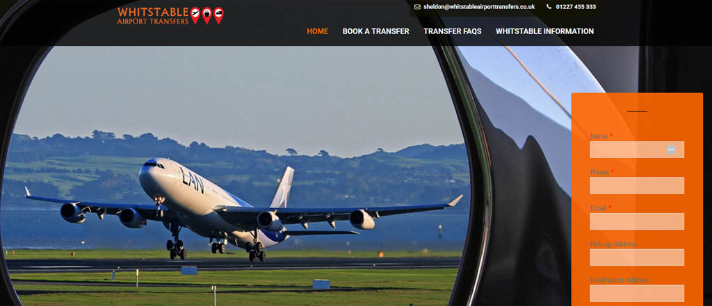 whitstable airport transfers new website